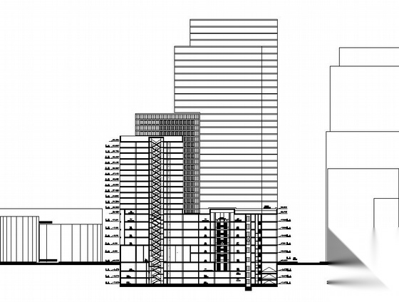 [宁波]嘉和某三十三层中心商住楼建筑施工图(带word说明...cad施工图下载【ID:167380106】