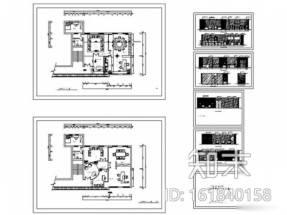 办公室室内设计方案cad施工图下载【ID:161840158】