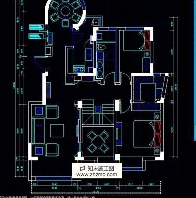 东易日盛大户型施工图，超详细cad施工图下载【ID:56890952】