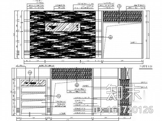 [福建]某名品陶瓷专卖店室内装修施工图施工图下载【ID:161720126】