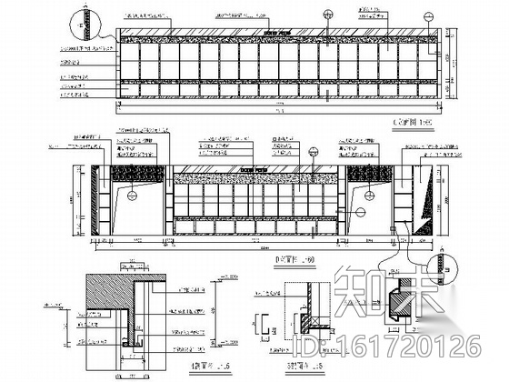 [福建]某名品陶瓷专卖店室内装修施工图施工图下载【ID:161720126】