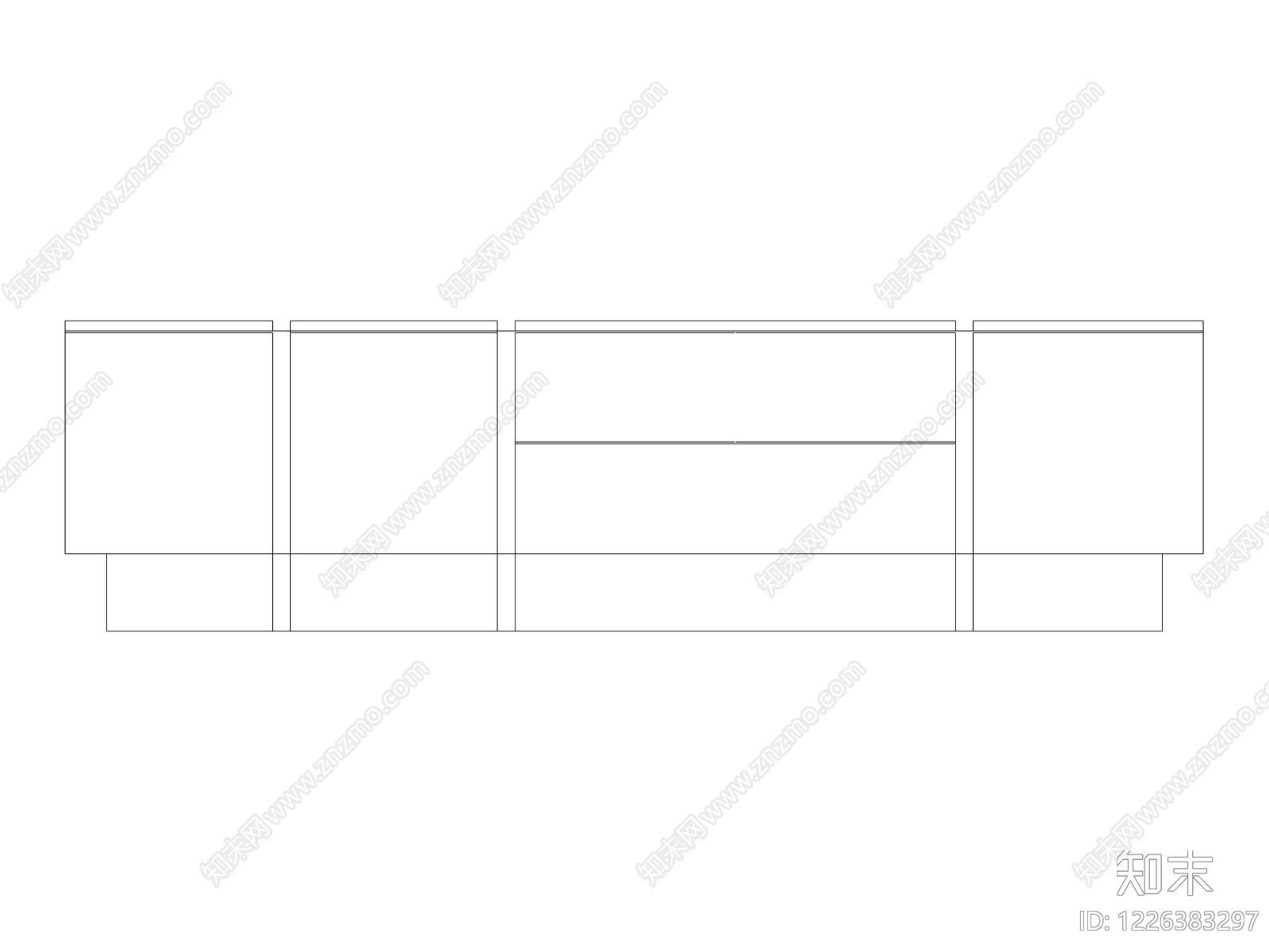 沙发cad施工图下载【ID:1226383297】