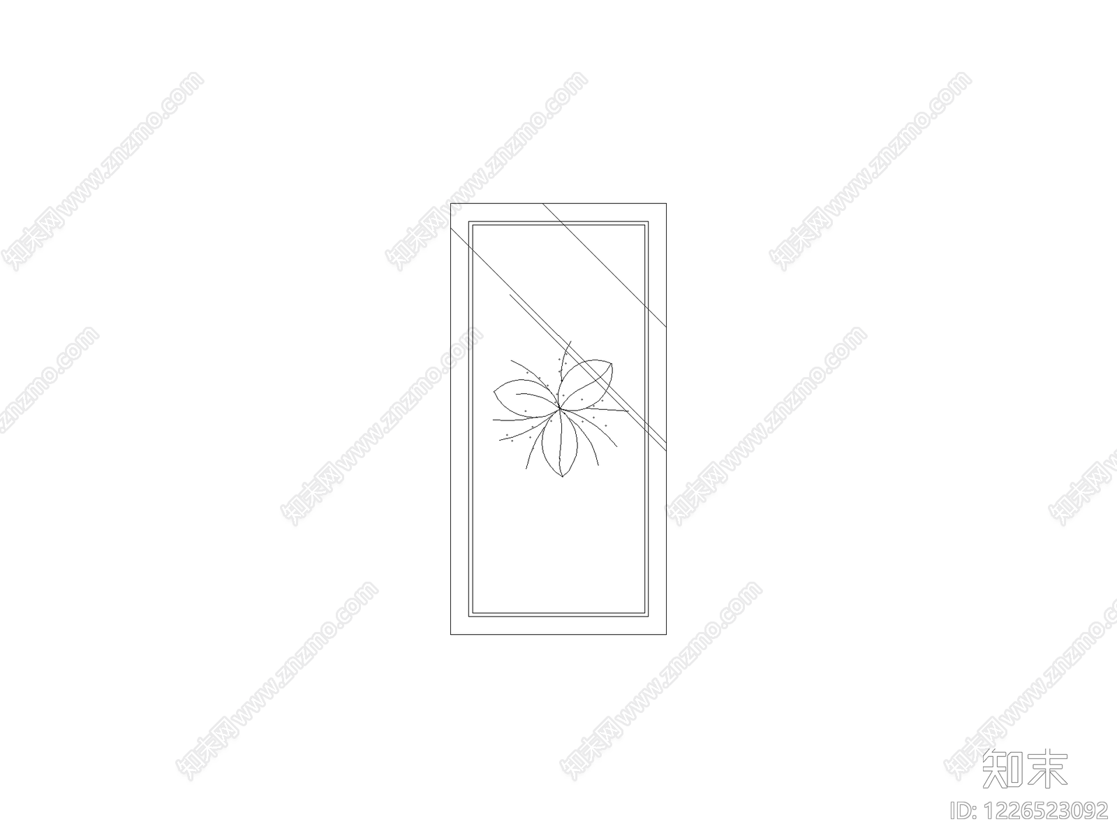 标识标牌构件cad施工图下载【ID:1226523092】