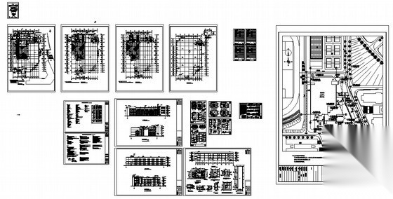 [广东中大某学院]三层大食堂建筑施工图施工图下载【ID:166456107】