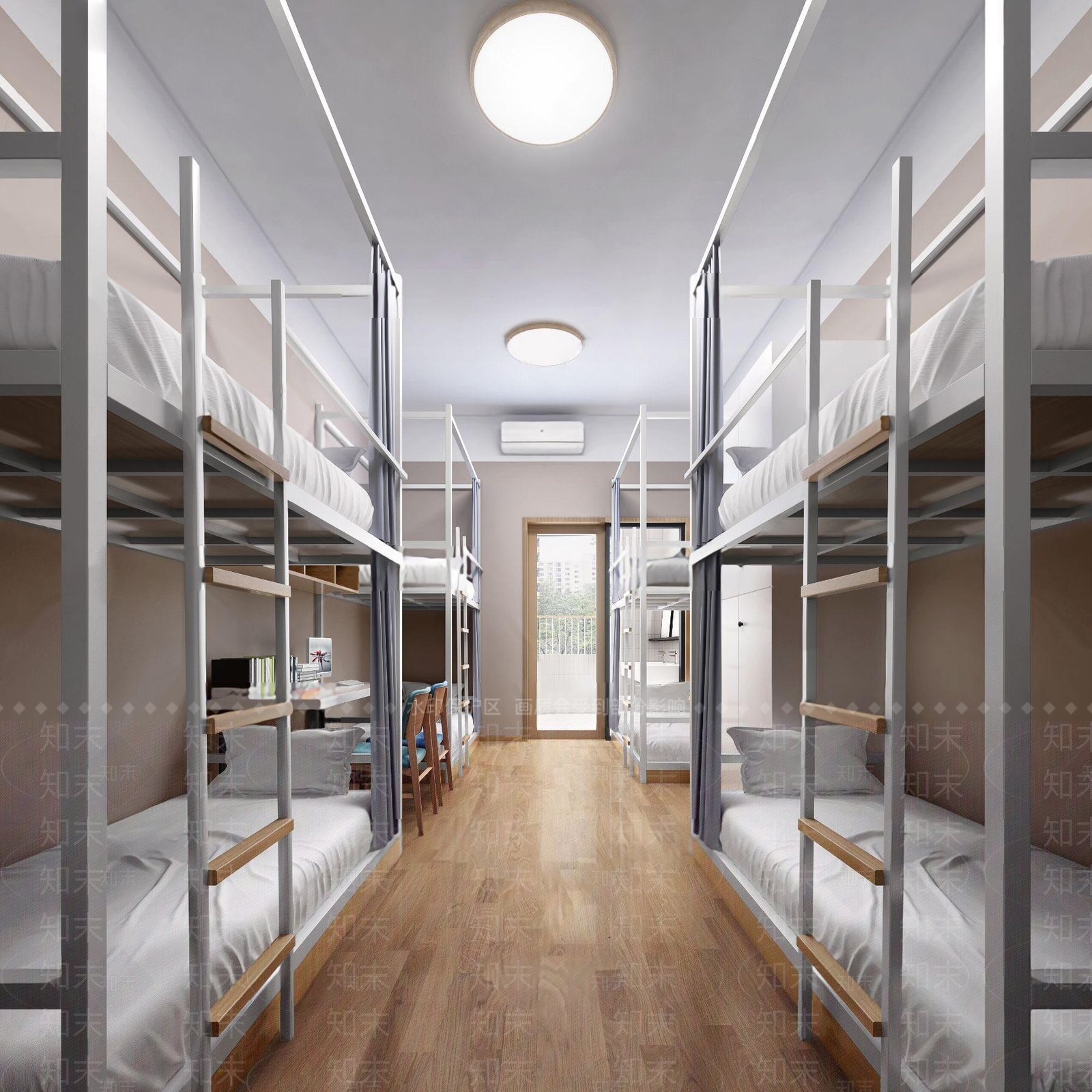 现代学生宿舍3D模型下载【ID:179377035】