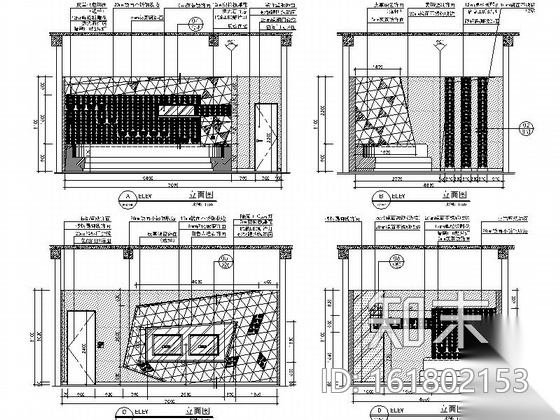 [河南]超豪华KTV装饰工程施工图（含效果)施工图下载【ID:161802153】