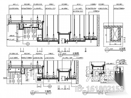 [河南]超豪华KTV装饰工程施工图（含效果)施工图下载【ID:161802153】