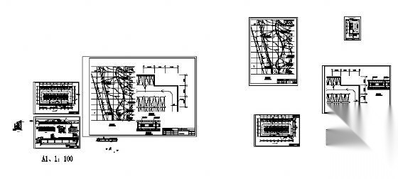 回雁峰车库建筑方案图cad施工图下载【ID:165756134】