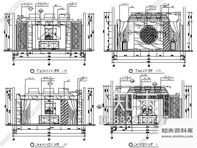 图块/节点酒店小会议室立面图施工图下载【ID:832218777】