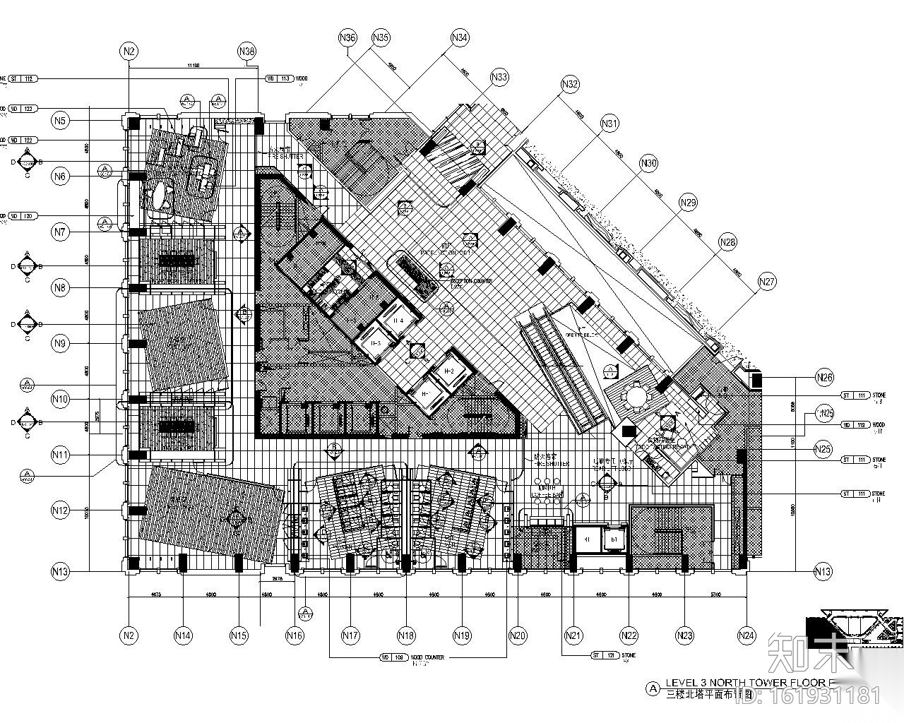 [广州]五星级国际酒店施工图（含实景）施工图下载【ID:161931181】