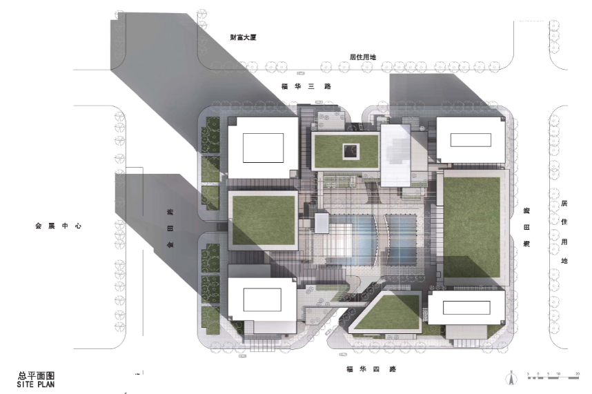 [广东]深圳卓越皇冈世纪中心建筑设计竞赛方案文本施工图下载【ID:151719173】