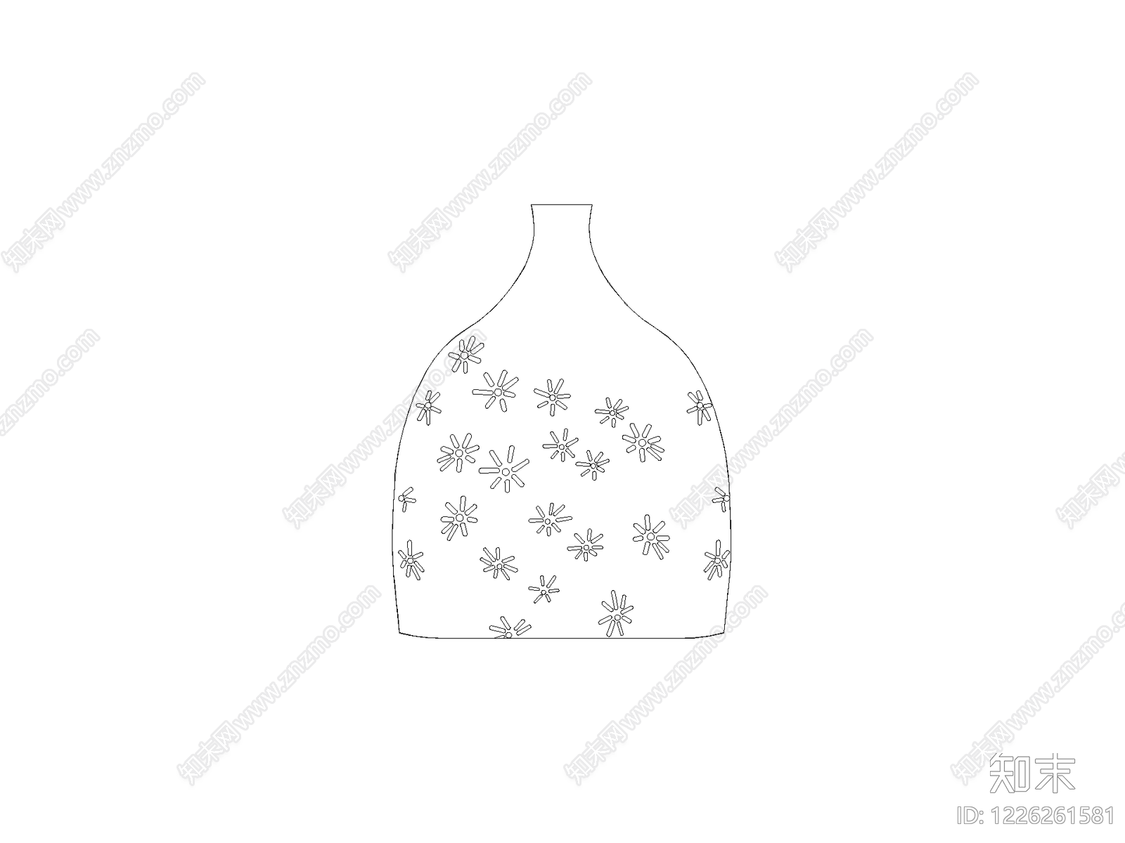 陈设类立面挂画cad施工图下载【ID:1226261581】