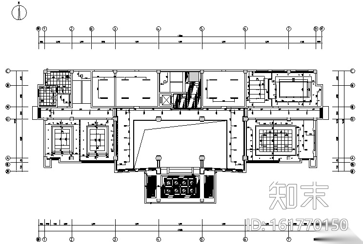 [江苏]豪华中式办公楼设计施工图（附效果图）施工图下载【ID:161770150】