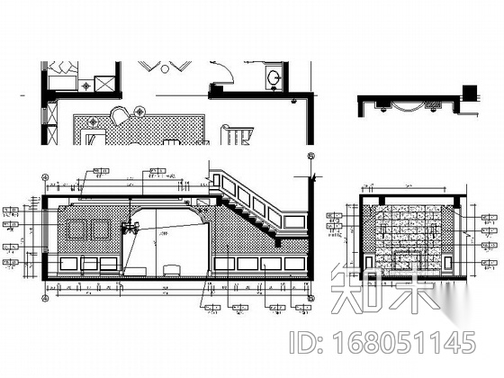 [江苏]欧式风情三层别墅样板房装修图（含效果）cad施工图下载【ID:168051145】