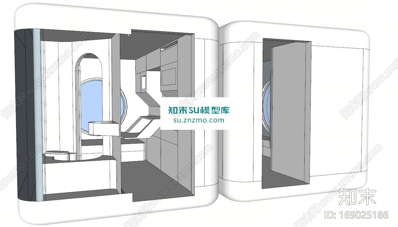 胶囊公寓SU模型下载【ID:169025186】