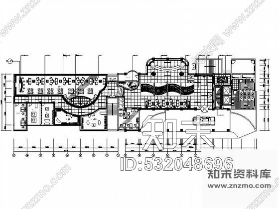 施工图酒店大堂室内装饰装修图cad施工图下载【ID:532048696】