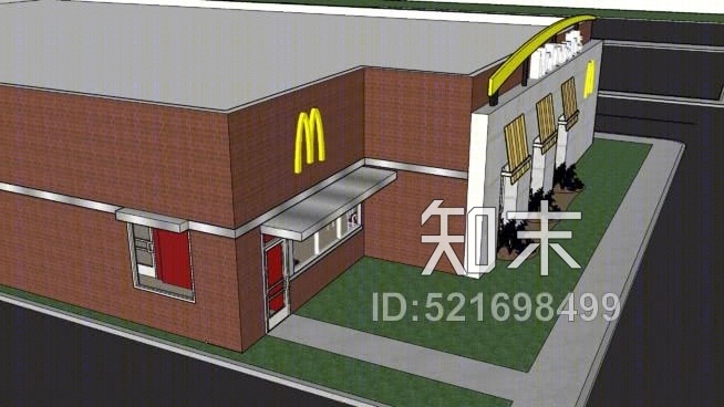 快餐马克唐纳SU模型下载【ID:521698499】