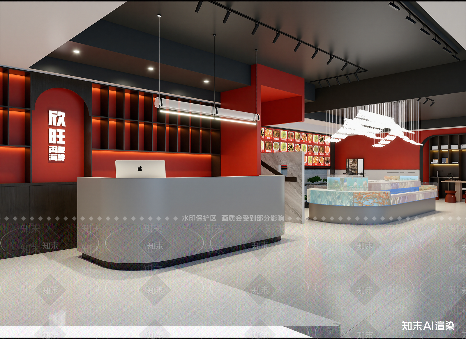 现代其他餐饮空间3D模型下载【ID:1214604761】