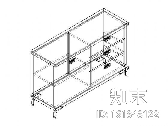 通用文件柜三维图块集cad施工图下载【ID:161848122】