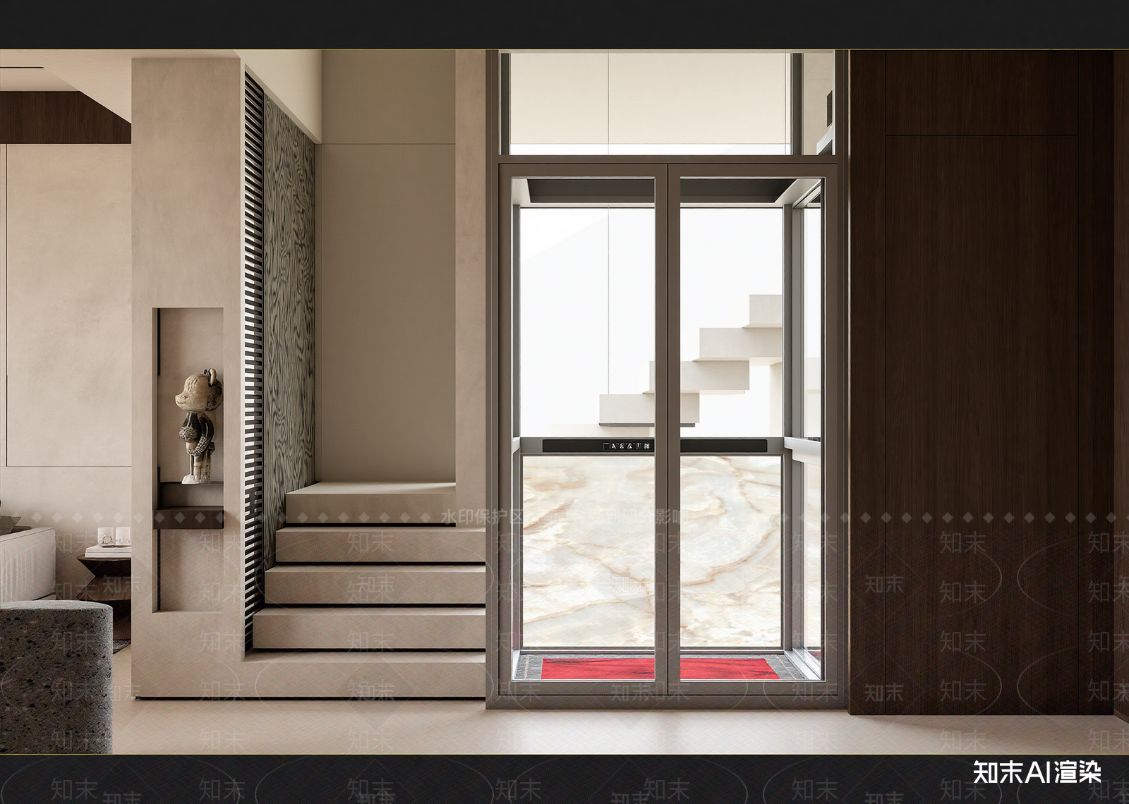 现代玄关3D模型下载【ID:1215045619】