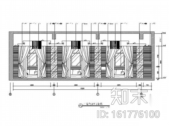 [上海]某奢华饭店包房装修图（含效果）cad施工图下载【ID:161776100】