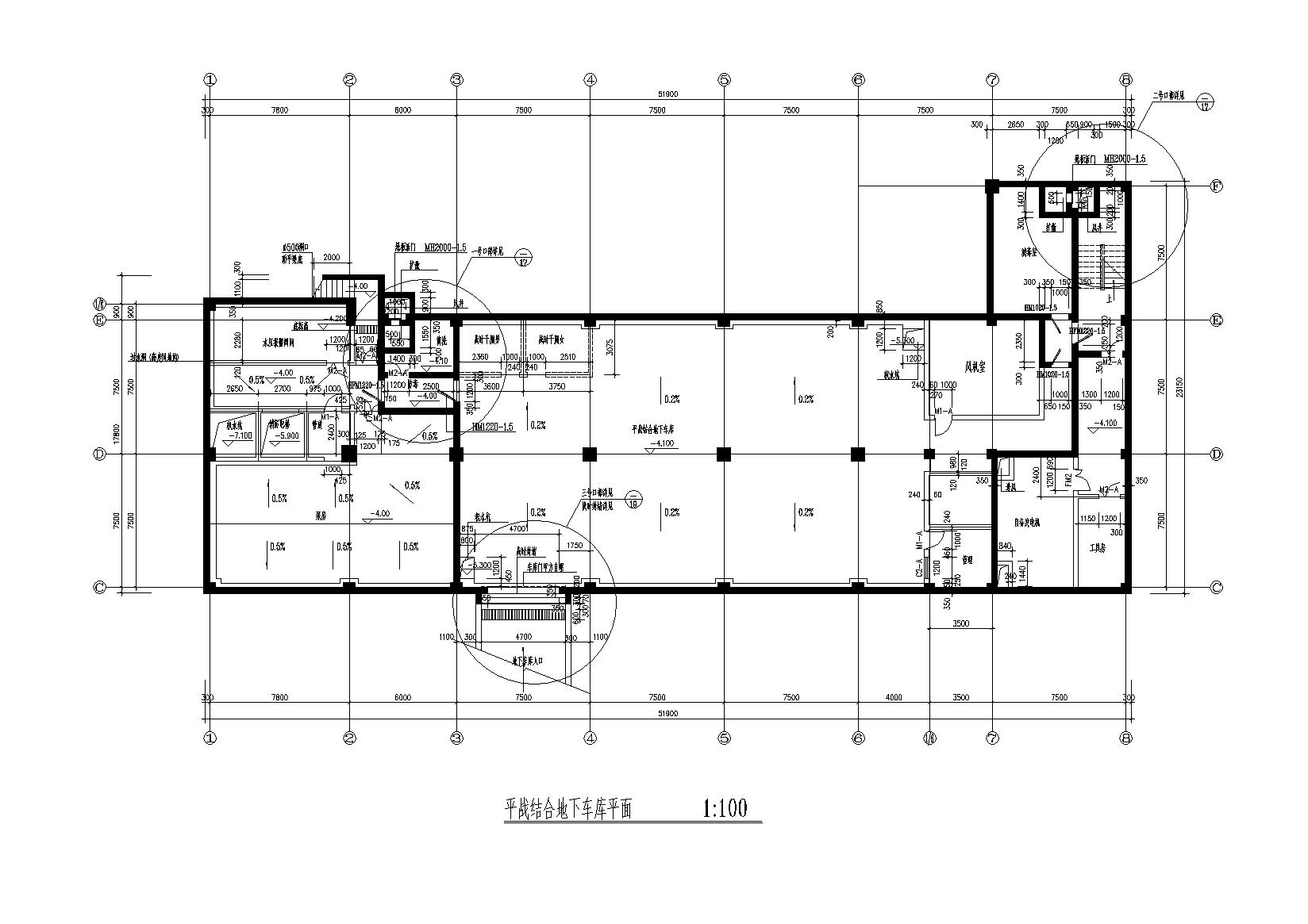 [山西]12层银行大楼办公建筑施工图施工图下载【ID:167370110】