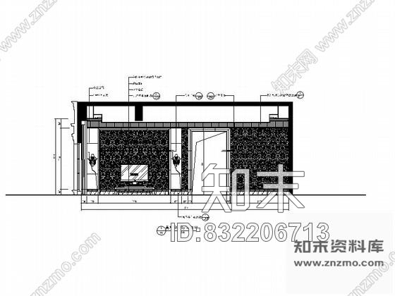 图块/节点首层会客厅立面图cad施工图下载【ID:832206713】