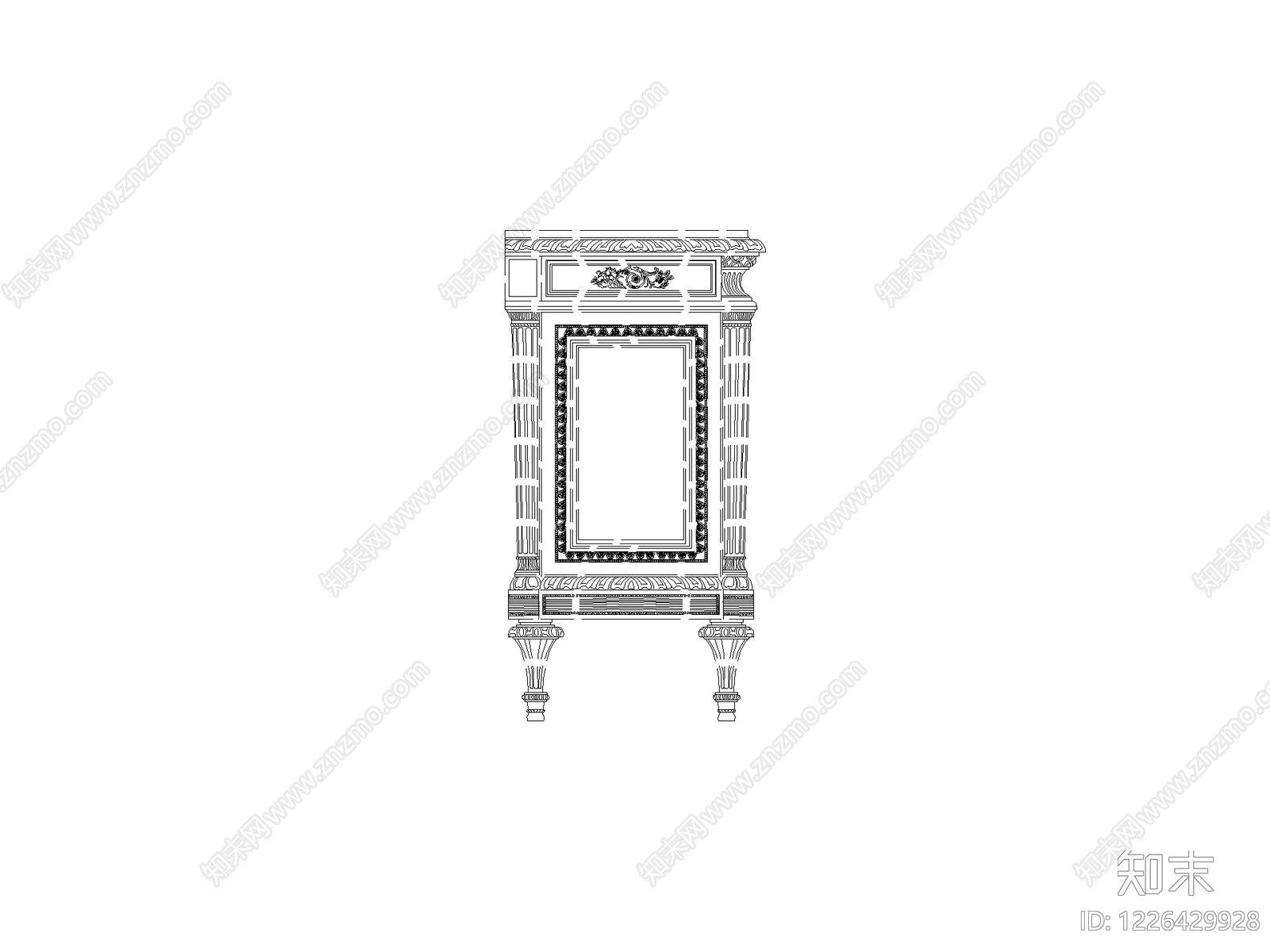 柜子cad施工图下载【ID:1226429928】