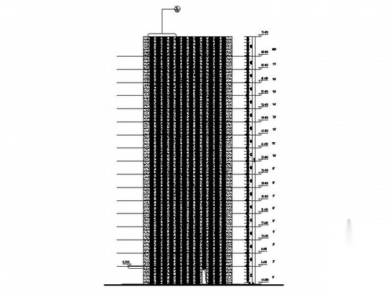 [上海]高层公寓式办公楼建筑设计施工图（含结构施工图&...cad施工图下载【ID:167039127】