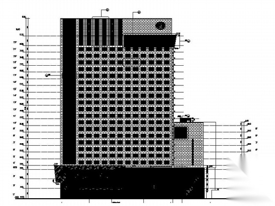 [上海]高层公寓式办公楼建筑设计施工图（含结构施工图&...cad施工图下载【ID:167039127】