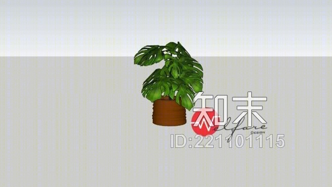 花瓶花盆中的植物-植物SU模型下载【ID:221101115】