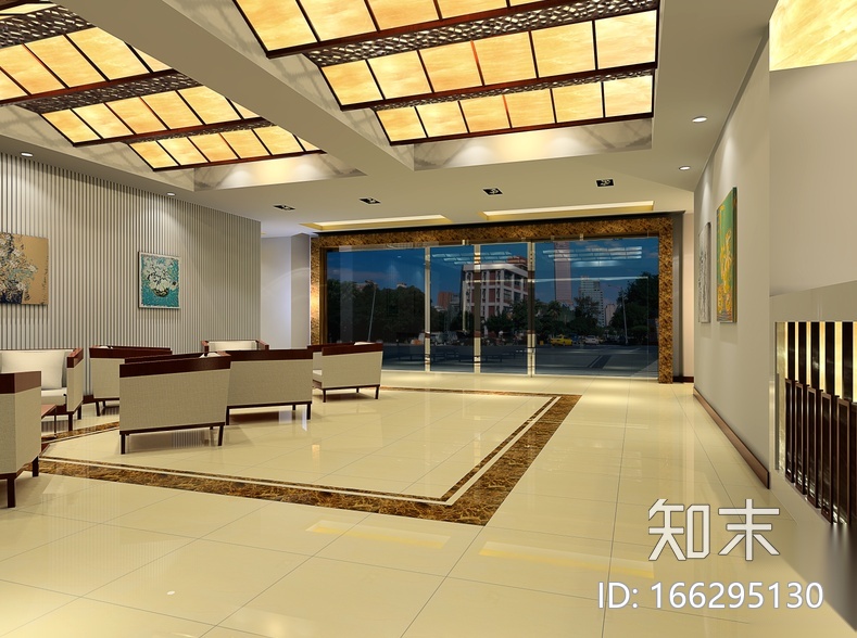 [江苏]某装饰总公司综合楼全套施工图(含效果图）cad施工图下载【ID:166295130】