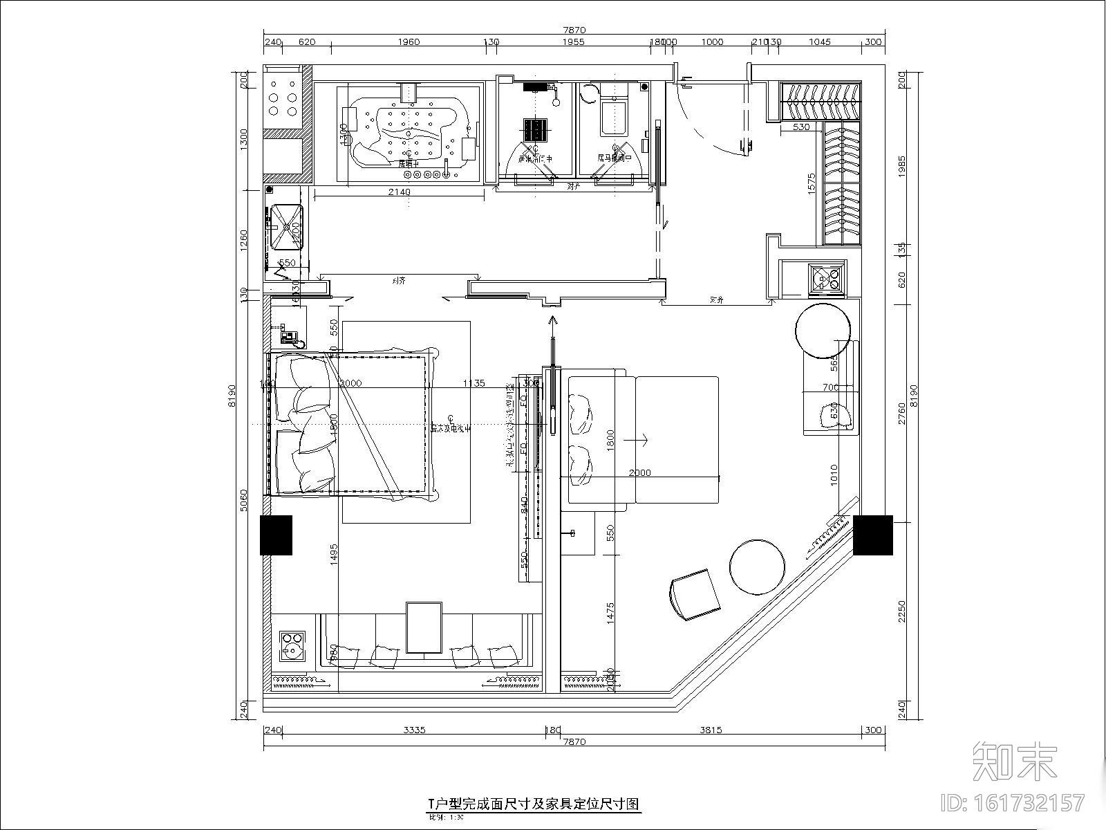 [北京]北京怀柔麗枫酒店设计方案+施工图(客房及电梯厅...施工图下载【ID:161732157】