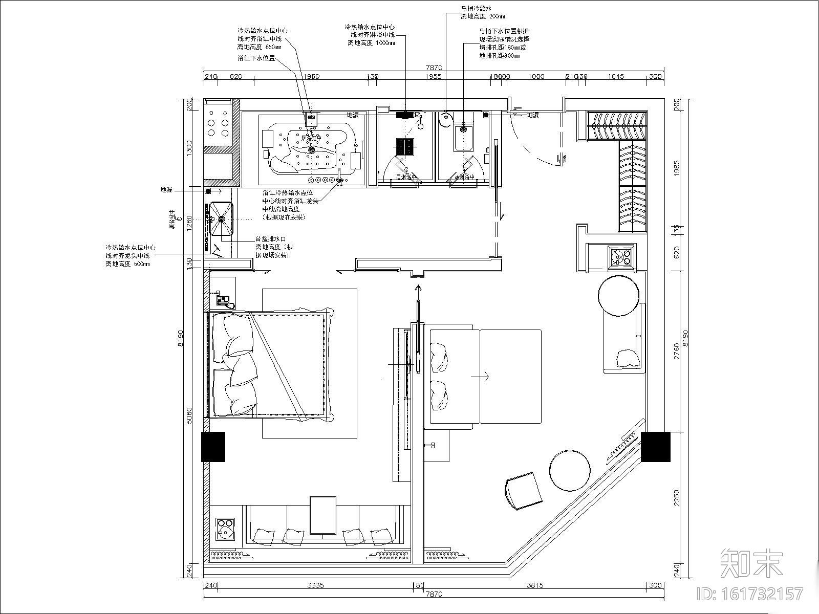 [北京]北京怀柔麗枫酒店设计方案+施工图(客房及电梯厅...施工图下载【ID:161732157】