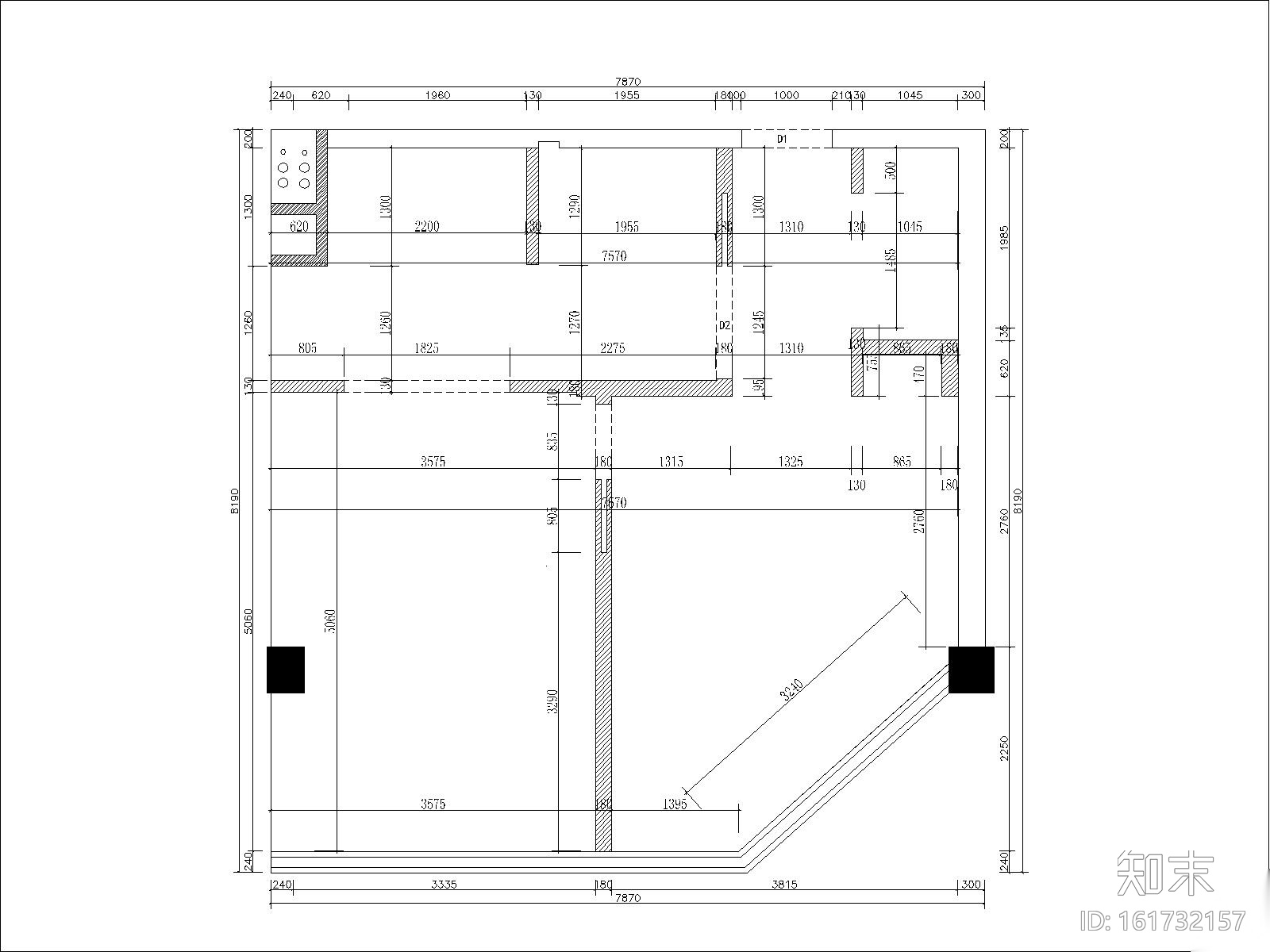 [北京]北京怀柔麗枫酒店设计方案+施工图(客房及电梯厅...施工图下载【ID:161732157】