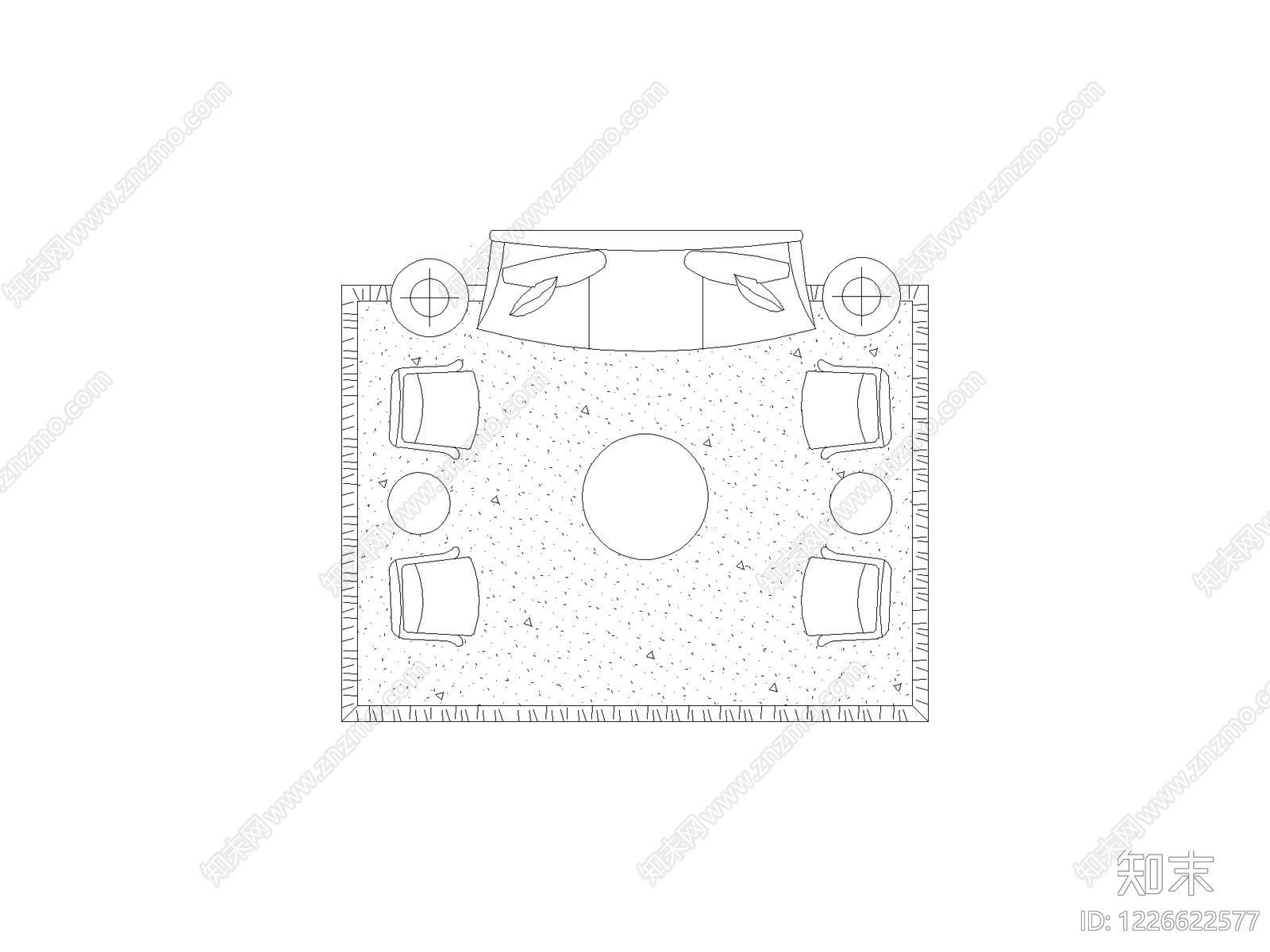 家装图块cad施工图下载【ID:1226622577】