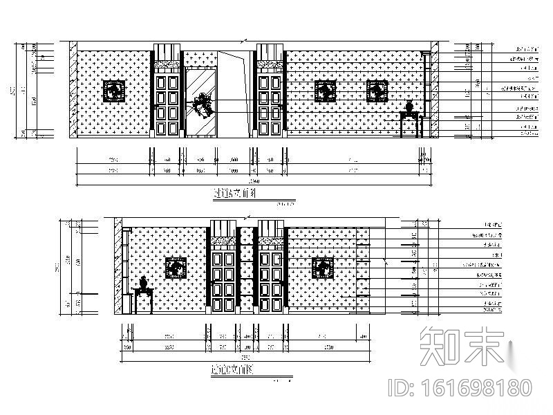 豪华宾馆装修图cad施工图下载【ID:161698180】