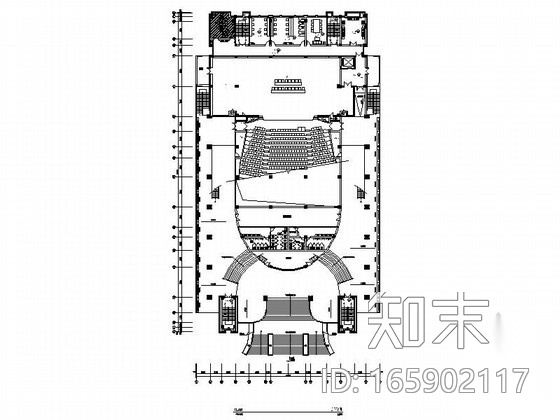 [台州]全日制普通高等职业技术学院现代综合楼装修施工图cad施工图下载【ID:165902117】
