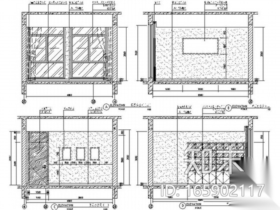 [台州]全日制普通高等职业技术学院现代综合楼装修施工图cad施工图下载【ID:165902117】