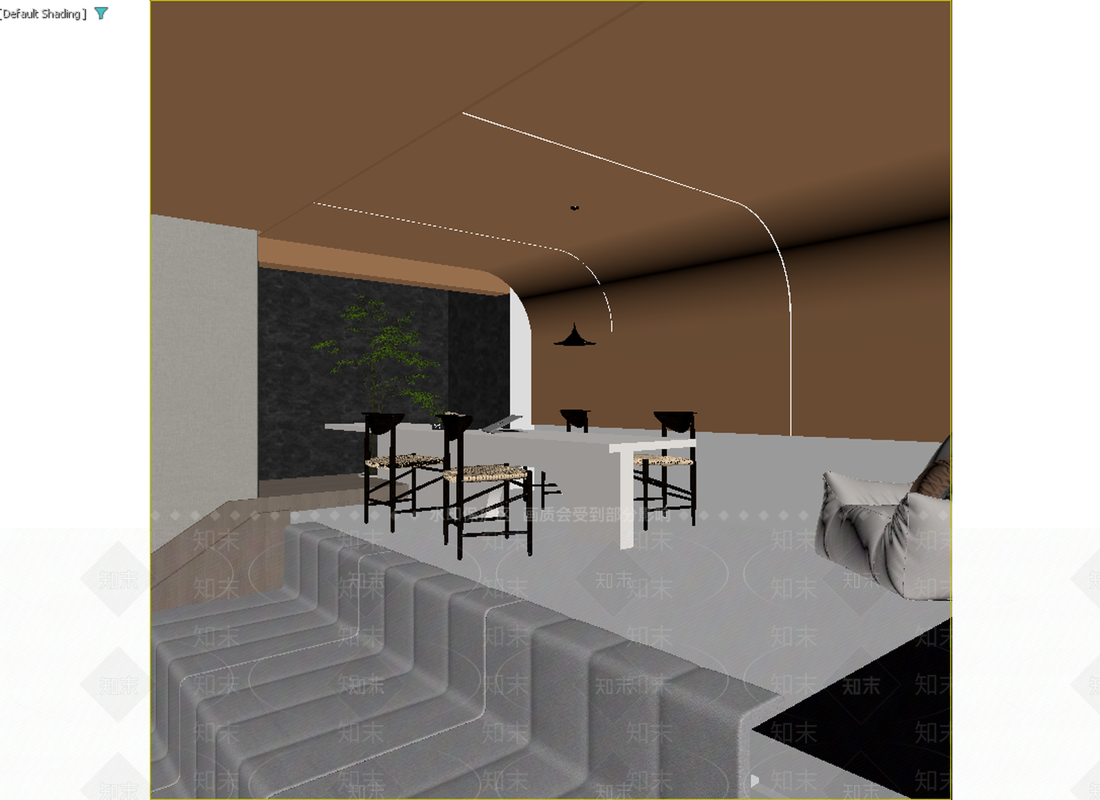 现代咖啡厅3D模型下载【ID:1214839995】
