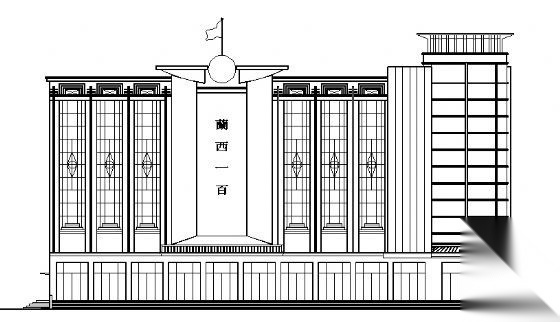 四层商场建筑施工图cad施工图下载【ID:151509113】