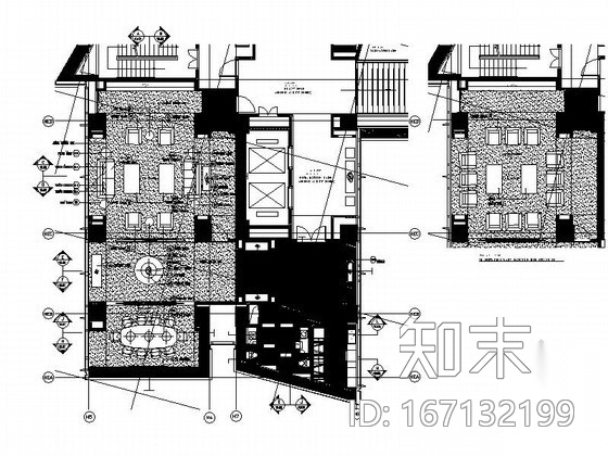 [北京]品牌酒店贵宾接待室装修图cad施工图下载【ID:167132199】