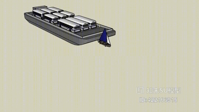 小船大驳SU模型下载【ID:422106915】