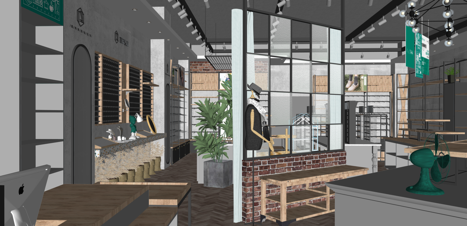 现代玩具礼品店SU模型下载【ID:1215949027】
