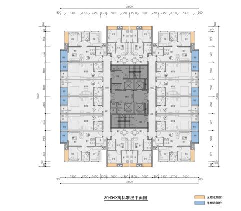 [重庆]高层现代Artdeco风格住宅区方案（含别墅、洋房、...cad施工图下载【ID:165608142】