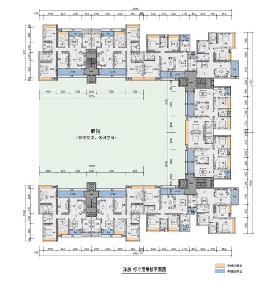 [重庆]高层现代Artdeco风格住宅区方案（含别墅、洋房、...cad施工图下载【ID:165608142】