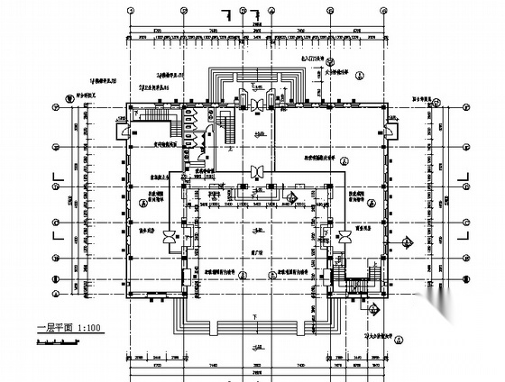 [南京]某现代商贸中心商业街建筑群建筑施工图（4款）cad施工图下载【ID:166059157】