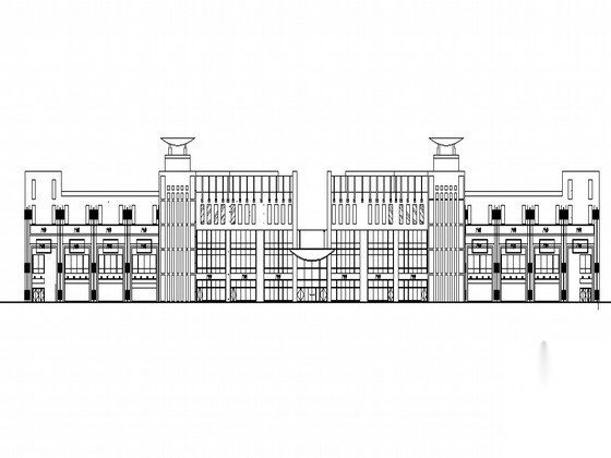 [北京通州]某工业开发区研发展示中心配套商业建筑扩初图...cad施工图下载【ID:166804181】