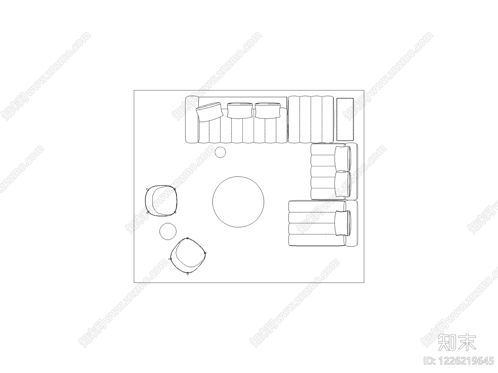现代,极简家装图库CAD图纸