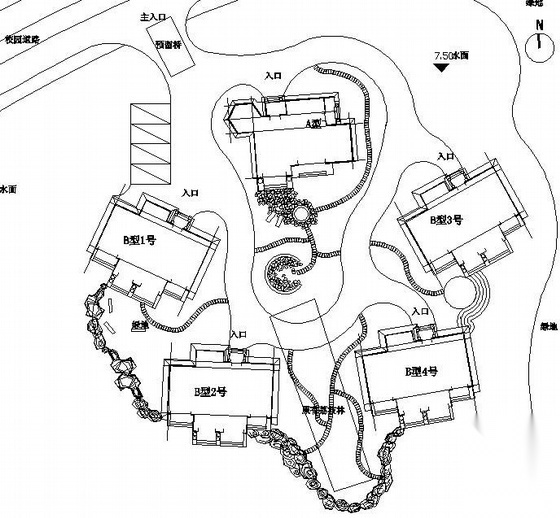 学校专家楼别墅区施工图施工图下载【ID:161100192】